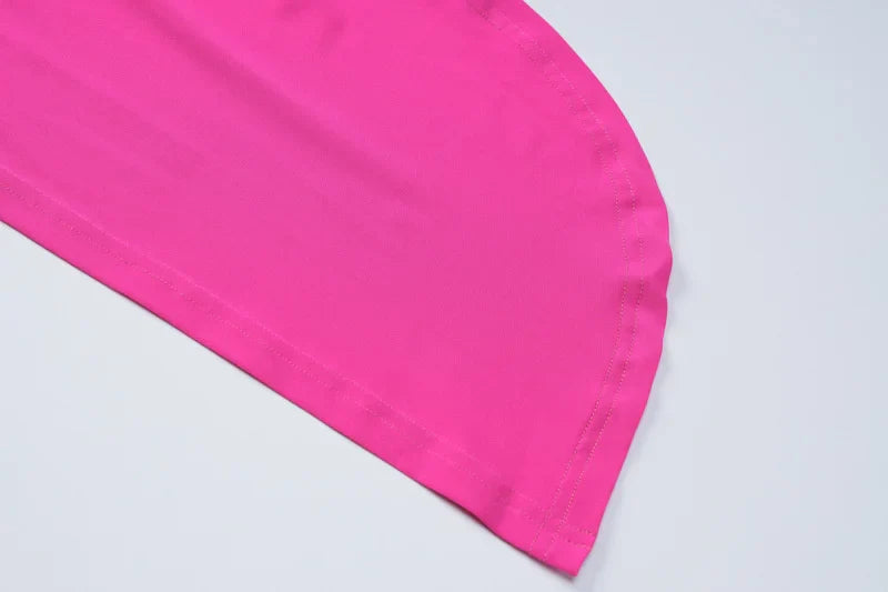 שמלת מיני כיווצים גב פתוח בעיטור חישוק  - CAROLINA