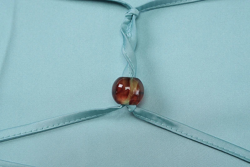 שמלת מקסי סאטן גב פתוח - Heaven