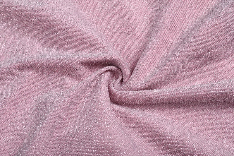 שמלת מקסי נצנצים בעיצוב שסע בעיטור כפפות - Daphne