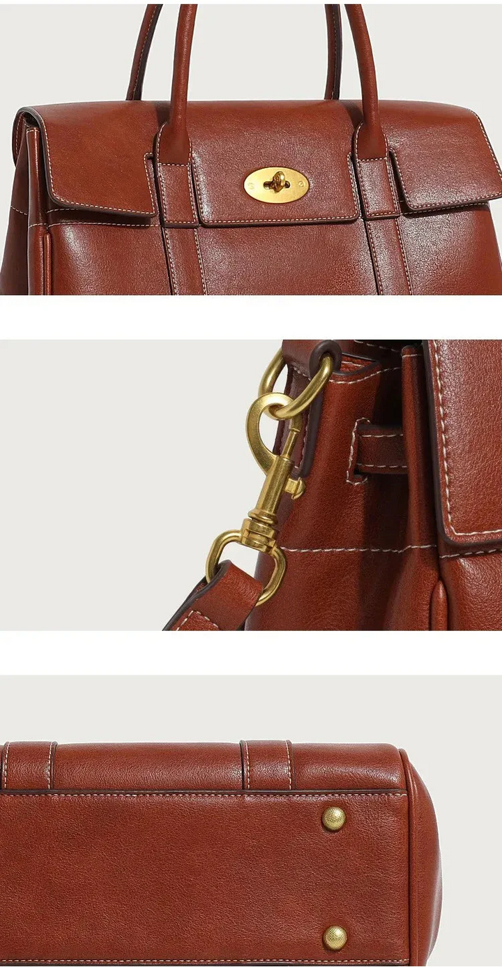 Leather bag with luxury design