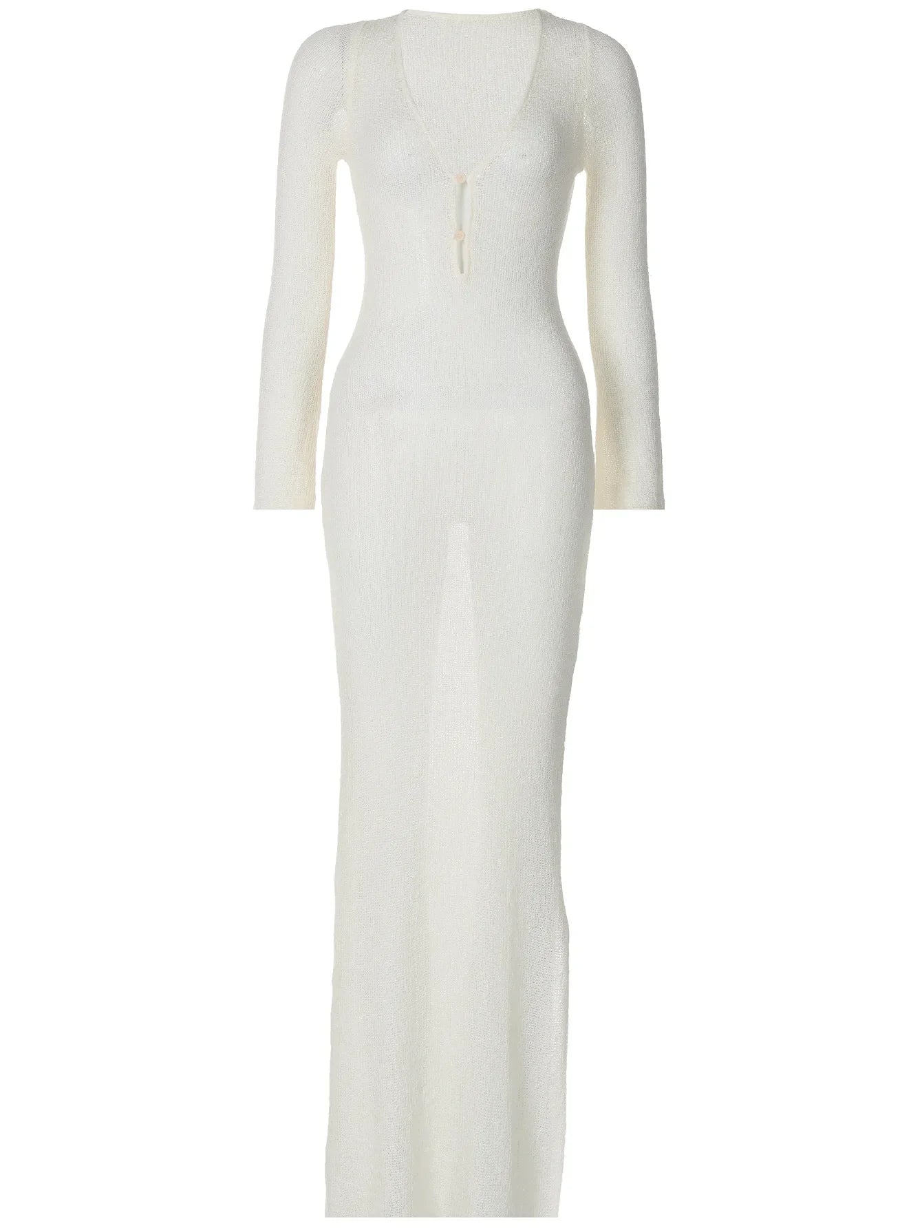 שמלת מקסי חוף סרוגה - Marina