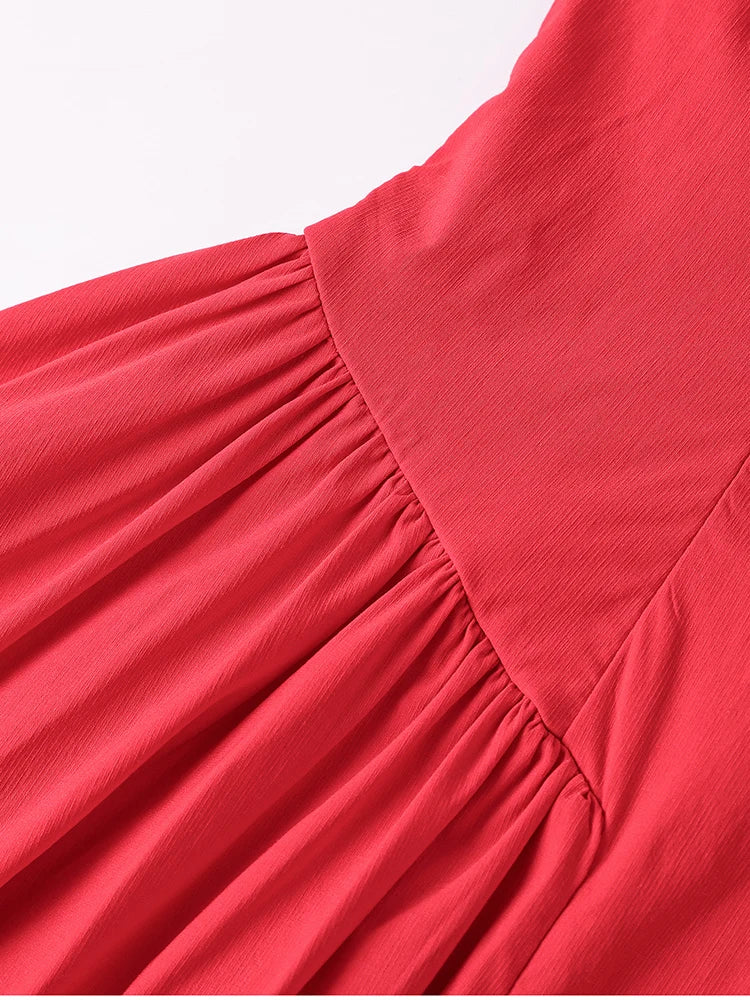 שמלת מידי בגזרת A בעיצוב כפרי - Giuliana