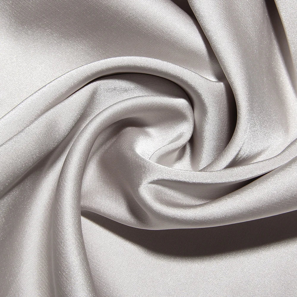 שמלת סטרפלס מיני סאטן  - לאבי