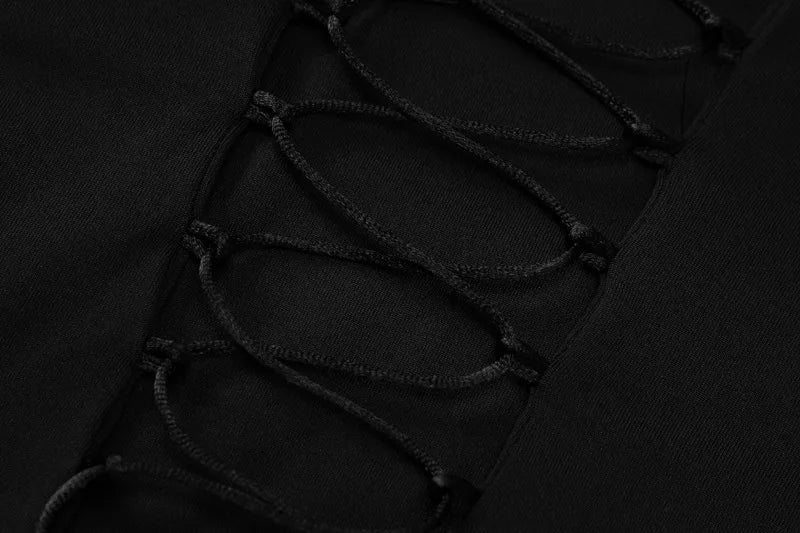 שמלת מקסי בד מחטב קשירה בגב להצמדה במותן - Madeleine