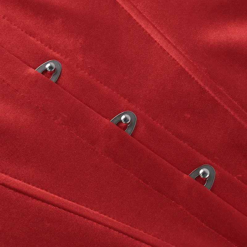 Satin Crop Top with Buttons - Sienna