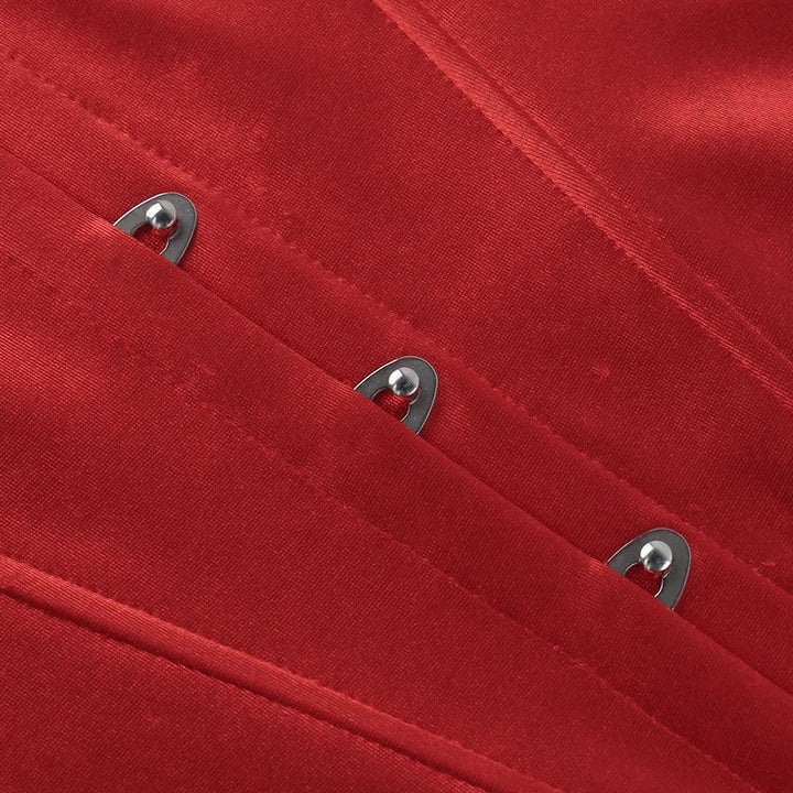 Satin Crop Top with Buttons - Sienna
