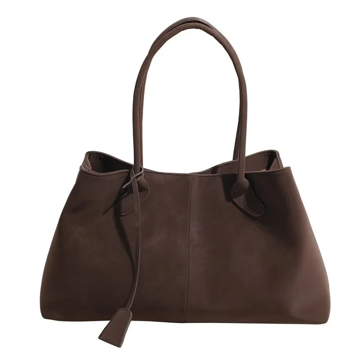 Suede bag with classic design