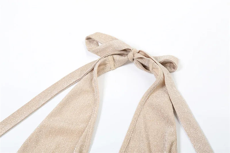 שמלת מקסי נצנצים צמודה - ג'יזל