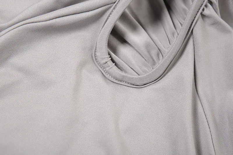 שמלת מקסי קיפולים בעיצוב חזה מיוחד -  LILA