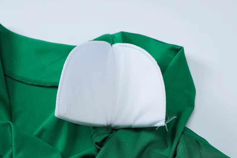 שמלת מיני כיווצים בד מבריק - קרול