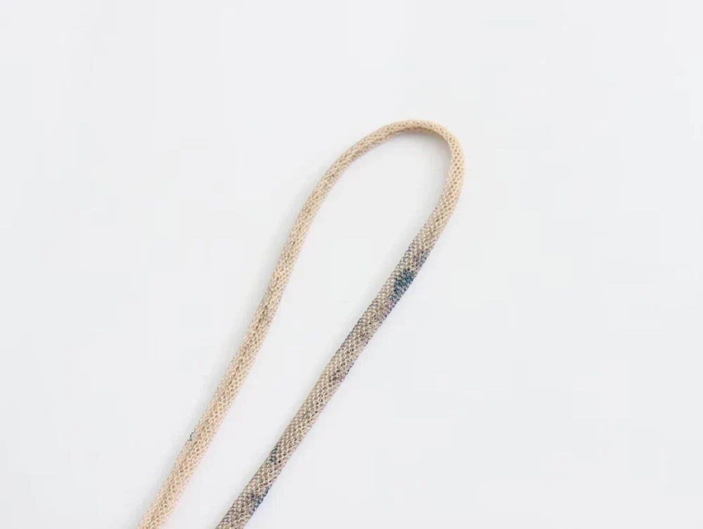 שמלת מקסי שיפון כיווצים כתפיות ספגטי בצבעי אומברה - אוליביה