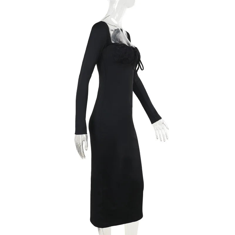 שמלת מקסי בעיטור תחרה - מוראלה