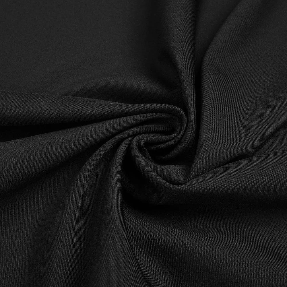 Maxi dress with a slit design and a mesh bodice with a diamond buckle - AMOR