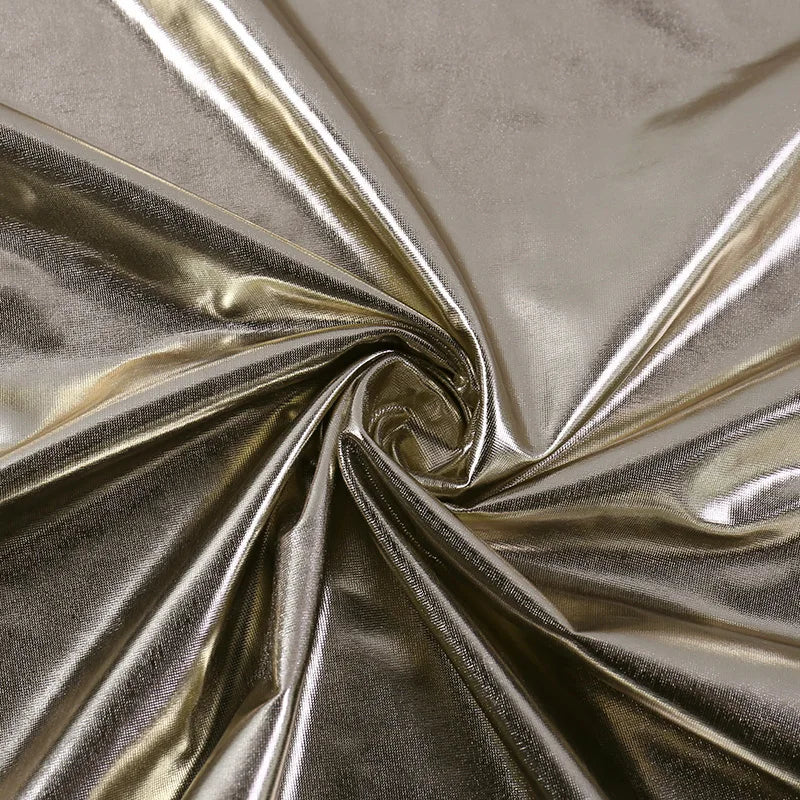 שמלת מקסי בגוון ברונזה מטאלי בעיצוב קשירה בכתפיות גב פתוח - ננסי