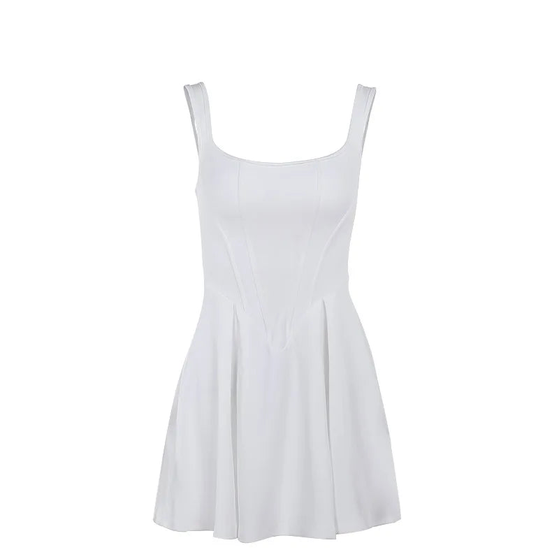 שמלת מיני בגזרת A בעיצוב מחוך - קטיה