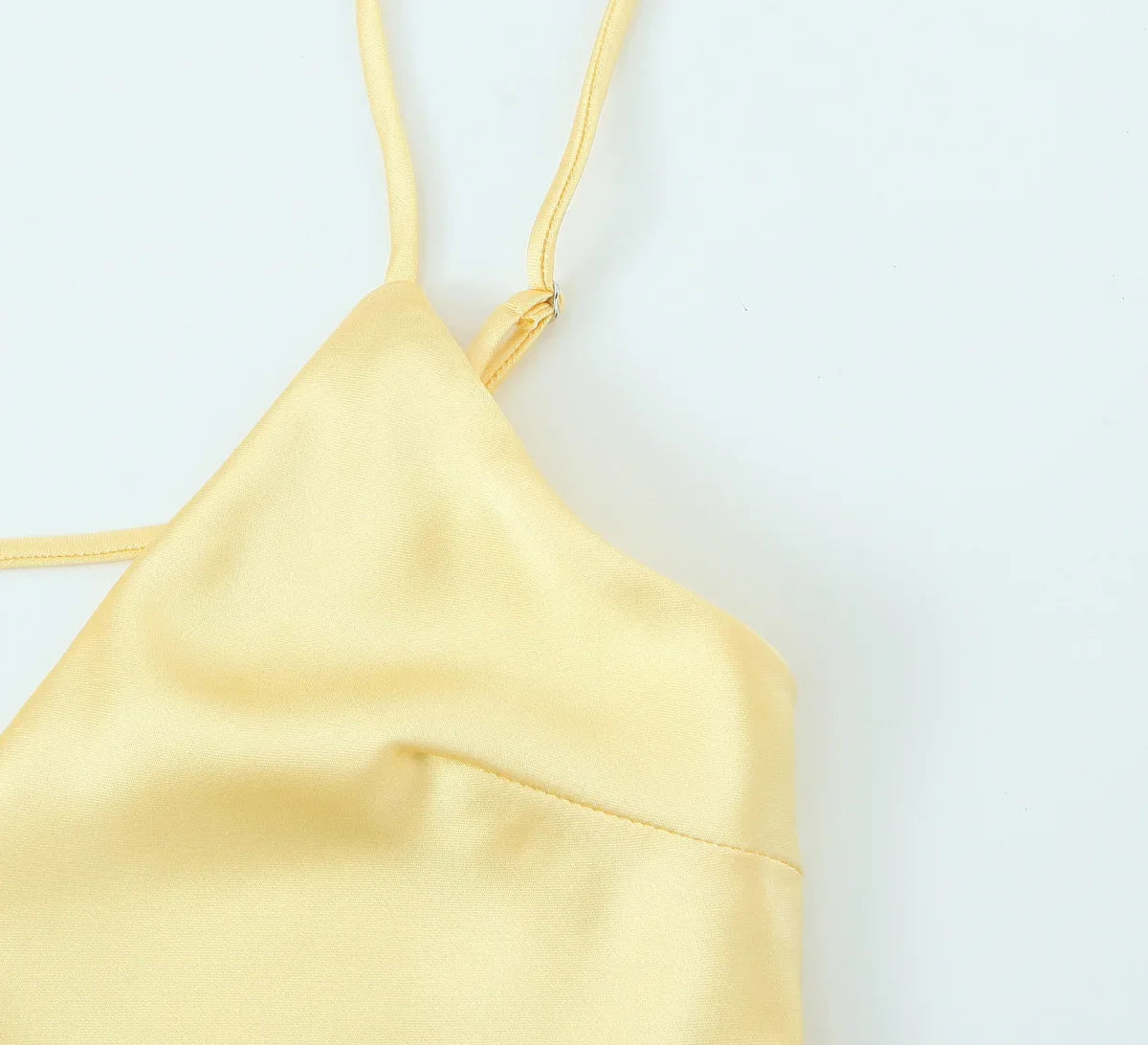 שמלת מקסי סאטן גב חשוף - Mazie