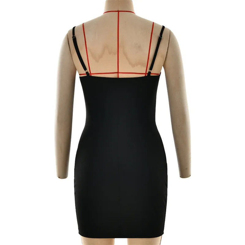 Mini dress with a lace design - Lana