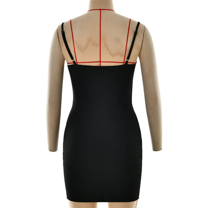 Mini dress with a lace design - Lana