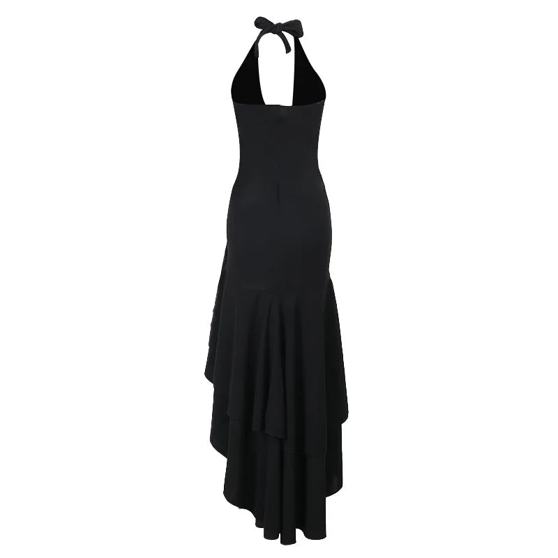 שמלת מקסי מלמלה גב פתוח - Rosalina