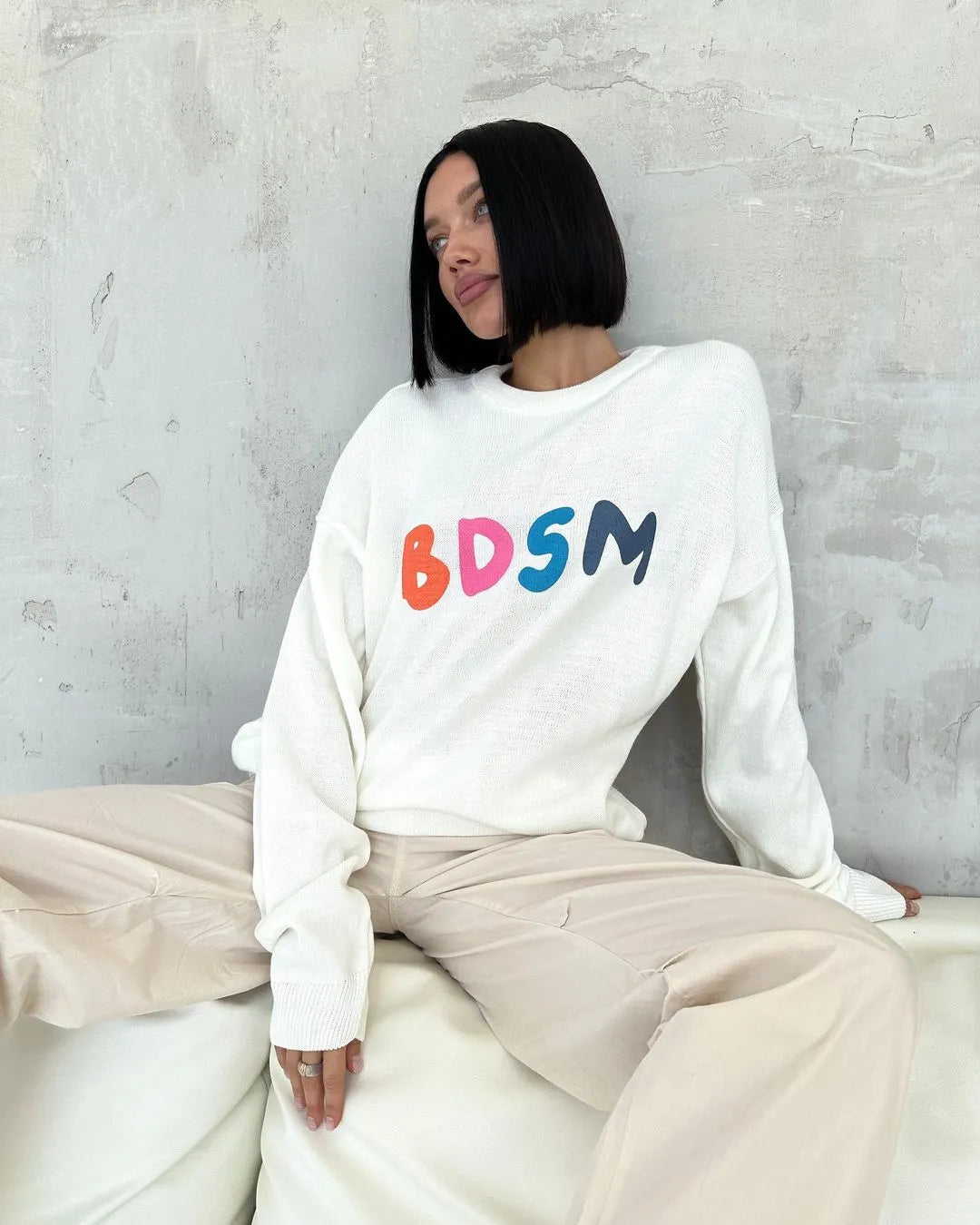 סריג אוברסייז כיתוב - ניני