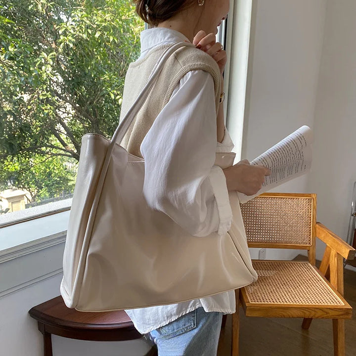 Faux leather crossbody bag