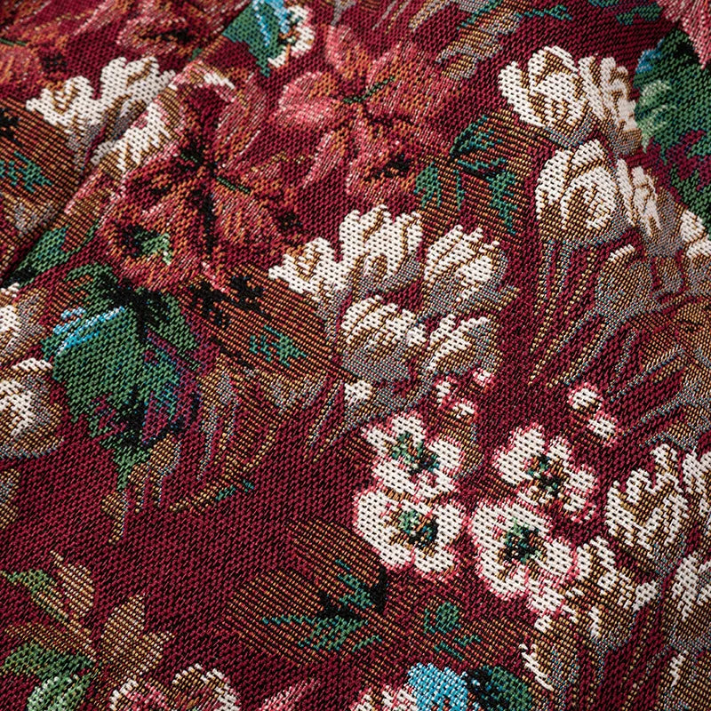 שמלת מיני סטרפלס בסגנון וינטג' בעיצוב רקמת פרחים - יולנדה