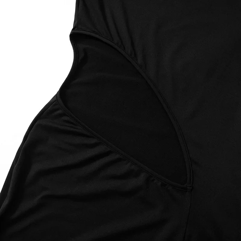 שמלת ערב מקסי גולף שסע עמוק בעיצוב פתחים - אלאי