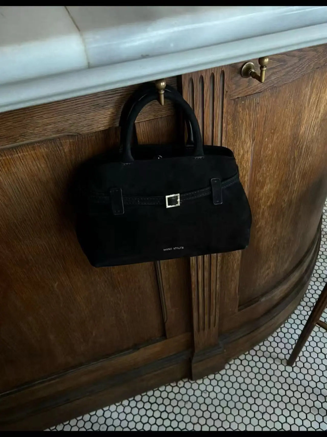 Suede / leather bag with luxury design