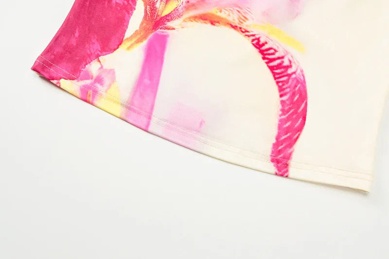 סט שני חלקים קיצי בעיצוב פרחוני - פיליסיה