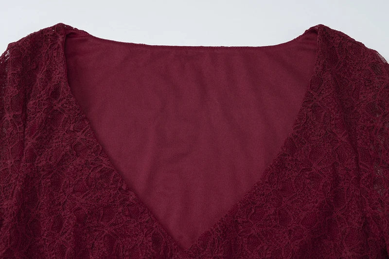 שמלת מיני תחרה מלמלה - גלינה