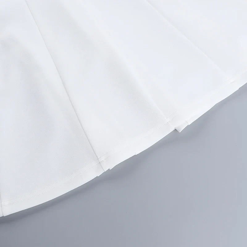 שמלת מיני גזרת A אלגנטית - נעה