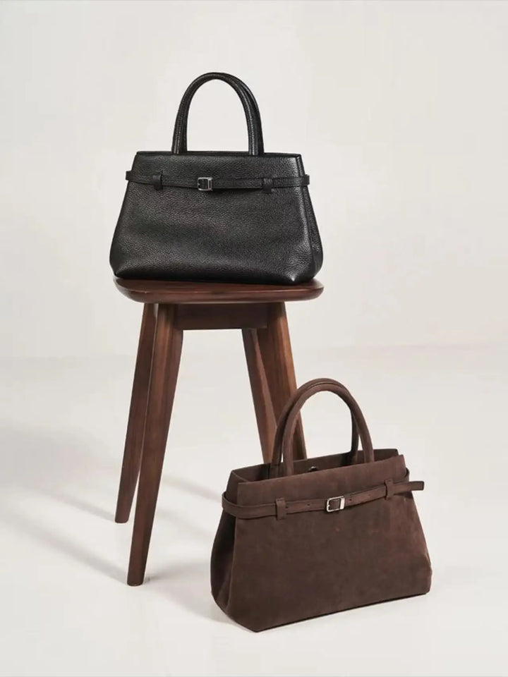 Suede / leather bag with luxury design