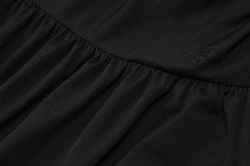 שמלת מקסי סטרפלס כיווצים בעיצוב שסע - ביאטריס