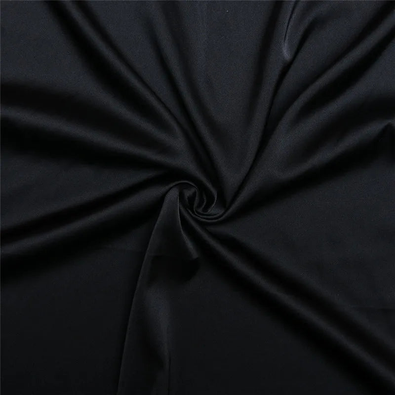 שמלת מקסי סאטן מחשוף V בגזרת בת ים - נטליה