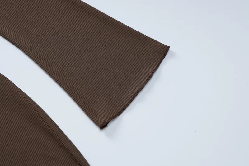 שמלת מקסי סרוגה במראה אלגנט - טולה