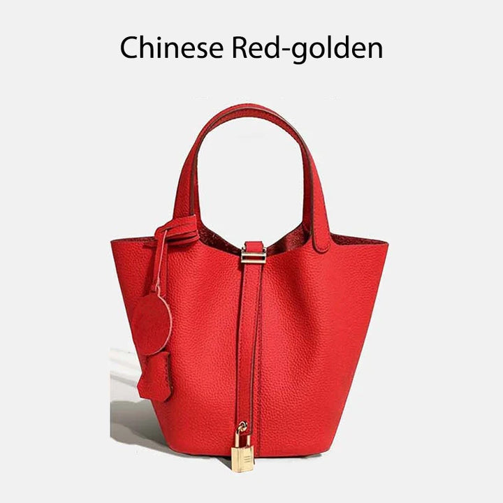 Leather bag with classic design