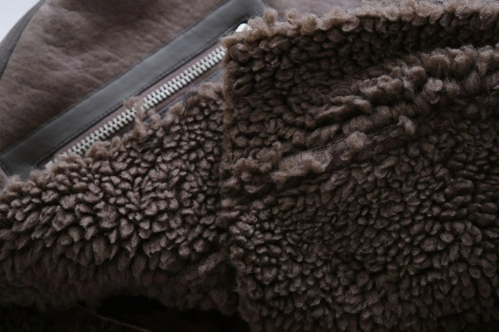 מעיל עור פרווה פנימית - אריק