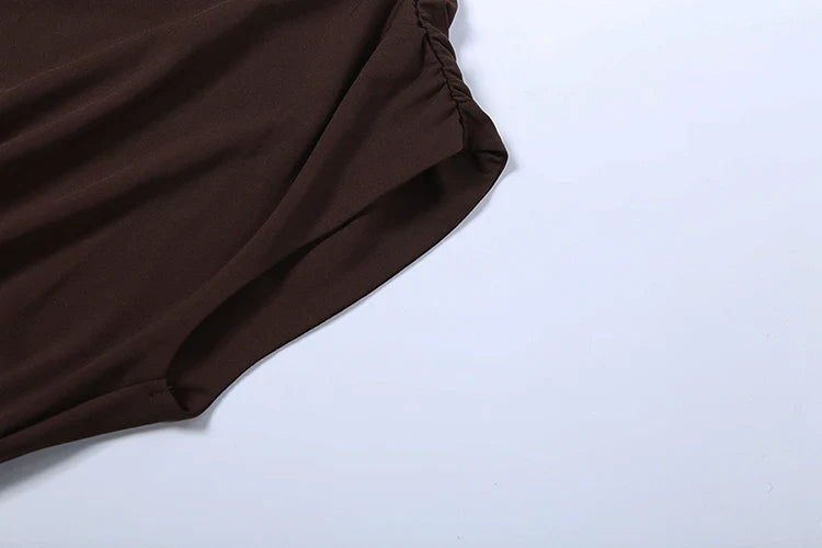 Maxi dress with pleats and gathers, V-neckline - Pearly