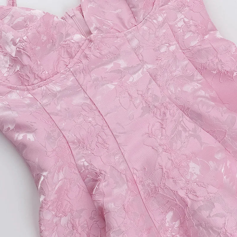 שמלת מיני בעיטור רקמת איורי פרחוני - דפני