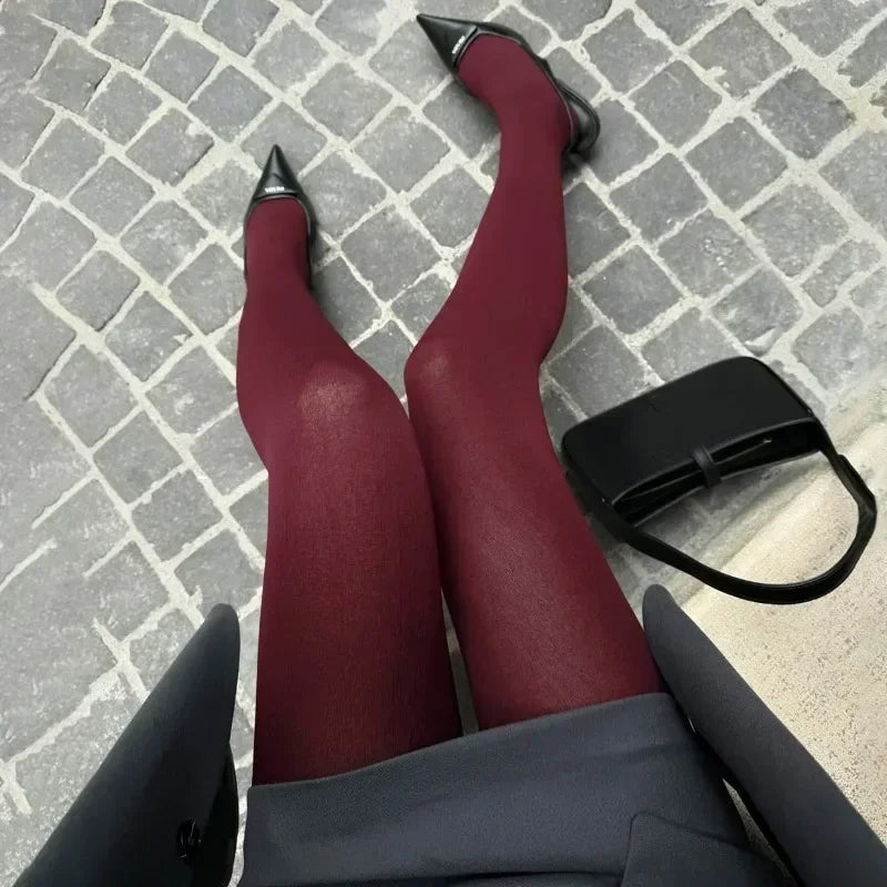 Opaque / sheer tights in a variety of colors