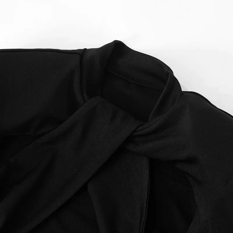 שמלת מיני צמודה בעיצוב קרוס - Serena