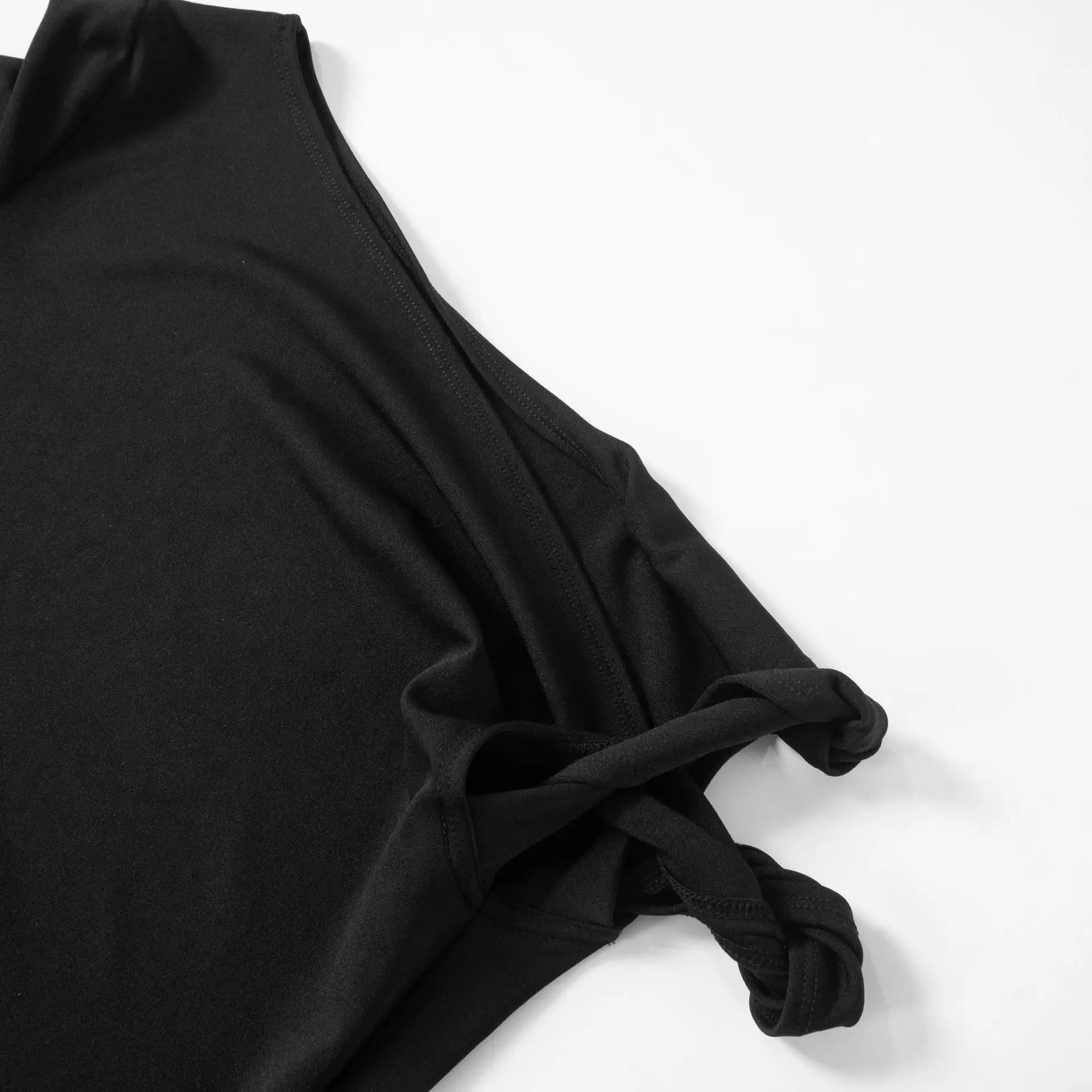 שמלת מקסי בעיצוב שרוול מגולגל - מרין