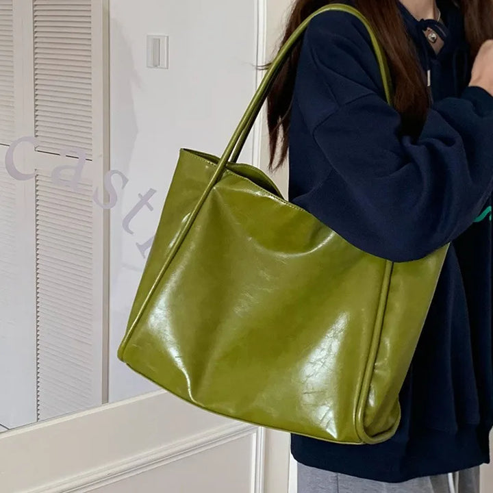 Faux leather crossbody bag