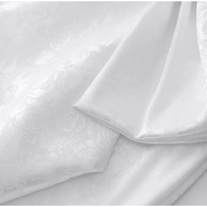 שמלת מיני סטרפלס בעיטור רקמת איורי פרחים ופפיון - חימנה