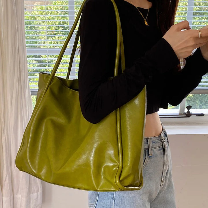 Faux leather crossbody bag