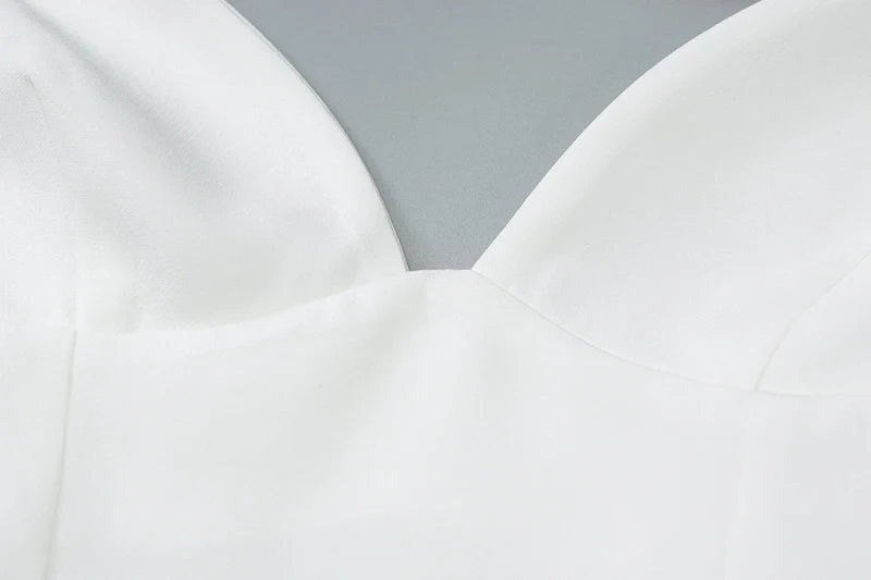 שמלת מקסי בגזרת A כתפיים חשופות גב פתוח - אל