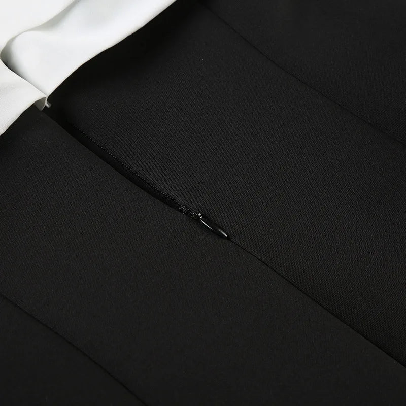 שמלת מיני בגזרת A בעיטור פפיון כתפיים חשופות - הלני