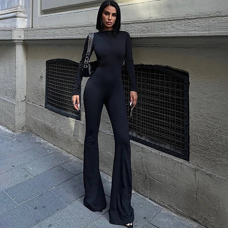 אוברול צמוד בד מחטב מכנסיי פדלפון סגירת רוכסן - Peyton