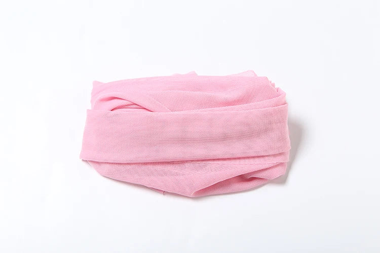 שמלת מקסי סטרפלס שיפון בעיצוב כיווצים בעיטור צעיף תואם - מיה