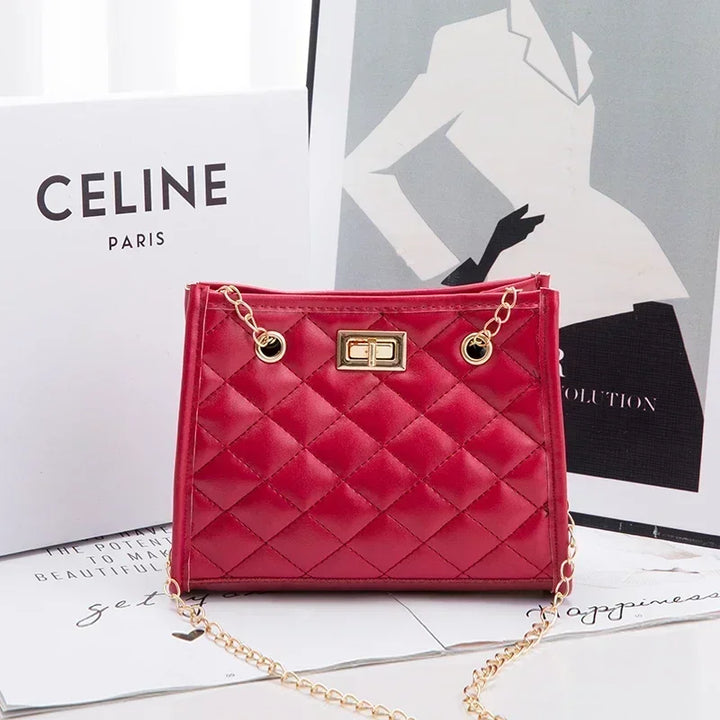 Faux leather bag with luxury design